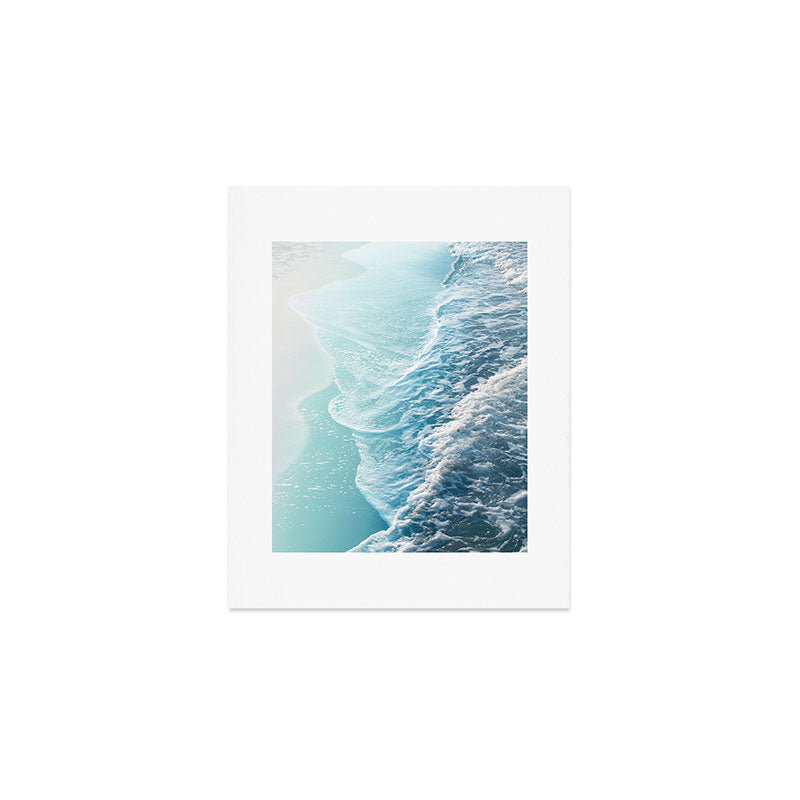Soft Turquoise Ocean Dream Waves #1 #water #decor #art #society6 Art Print Gallery Image 1