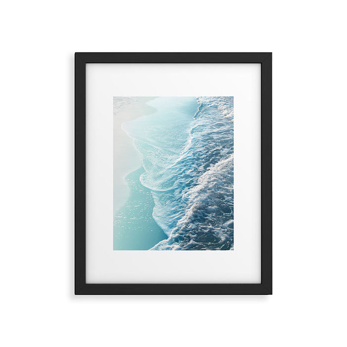 Soft Turquoise Ocean Dream Waves #1 #water #decor #art #society6 Framed Art Print Gallery Image 1