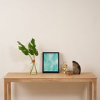 Soft Turquoise Palm Leaves Dream - Cali Summer Vibes #3 #tropical #decor #art Framed Canvas Print Gallery Image 4