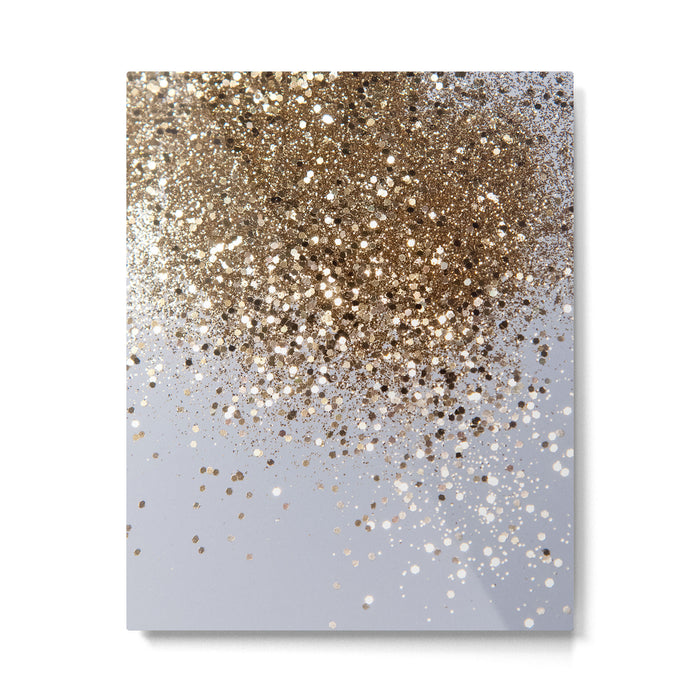 Sparkling Glam Gold Glitter Glam #1 (Faux Glitter) #shiny #decor #art #society6 Metal Print Gallery Image 1