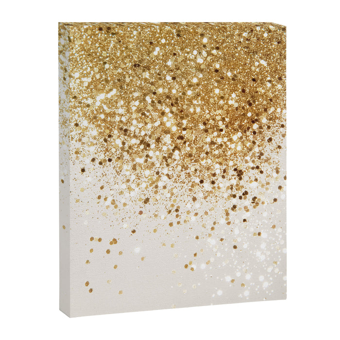 Sparkling Gold Glitter Glam #2 (Faux Glitter) #shiny #decor #art #society6 Canvas Print Gallery Image 1