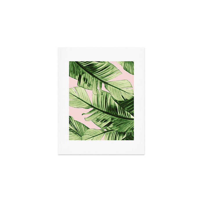 Tropical Blush Banana Leaves Dream #6 #decor #art #society6 Art Print Gallery Image 1