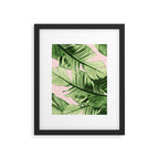 Tropical Blush Banana Leaves Dream #6 #decor #art #society6 Framed Art Print Gallery Image 5