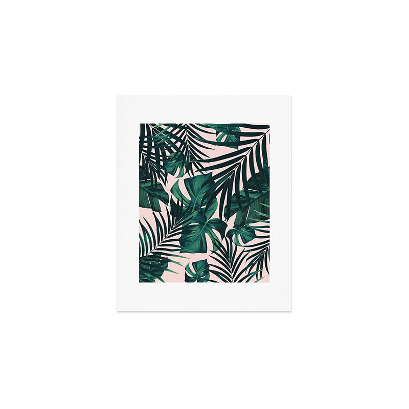 Tropical Jungle Leaves Pattern #5 #tropical #decor #art #society6 Art Print Gallery Image 1