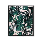 Tropical Jungle Leaves Pattern #5 #tropical #decor #art #society6 Framed Canvas Print Gallery Image 6