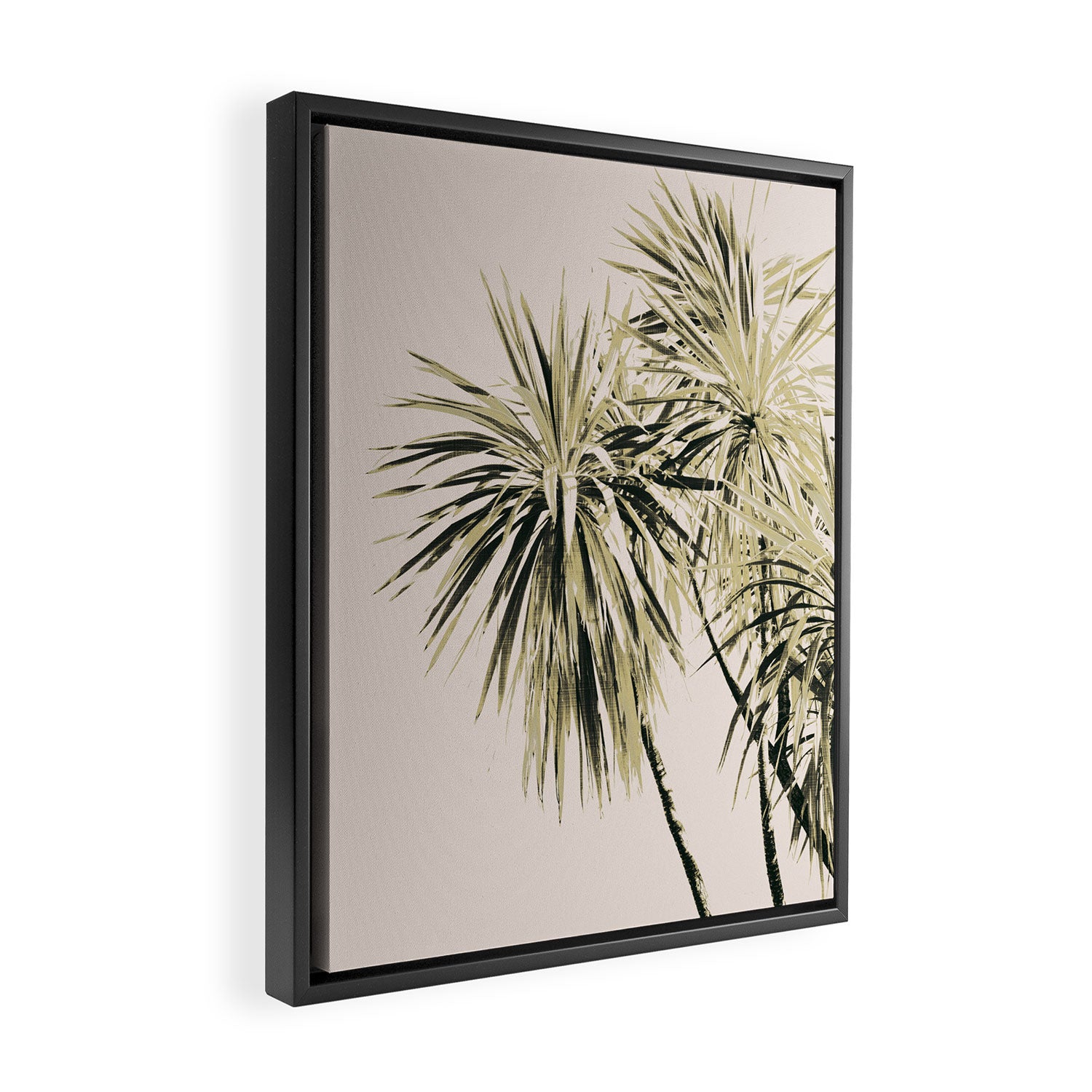 Tropical Palm Trees #1 #tropical #decor #art #society6 Framed Canvas Print Gallery Image 2
