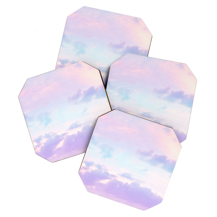 Unicorn Pastel Clouds #1 #decor #art #society6 Coaster Gallery Image 1