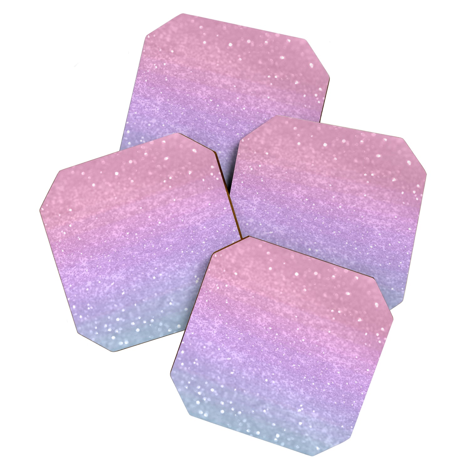 Unicorn Princess Glitter #1 (Faux Glitter) #pastel #decor #art #society6 Coaster Gallery Image 1