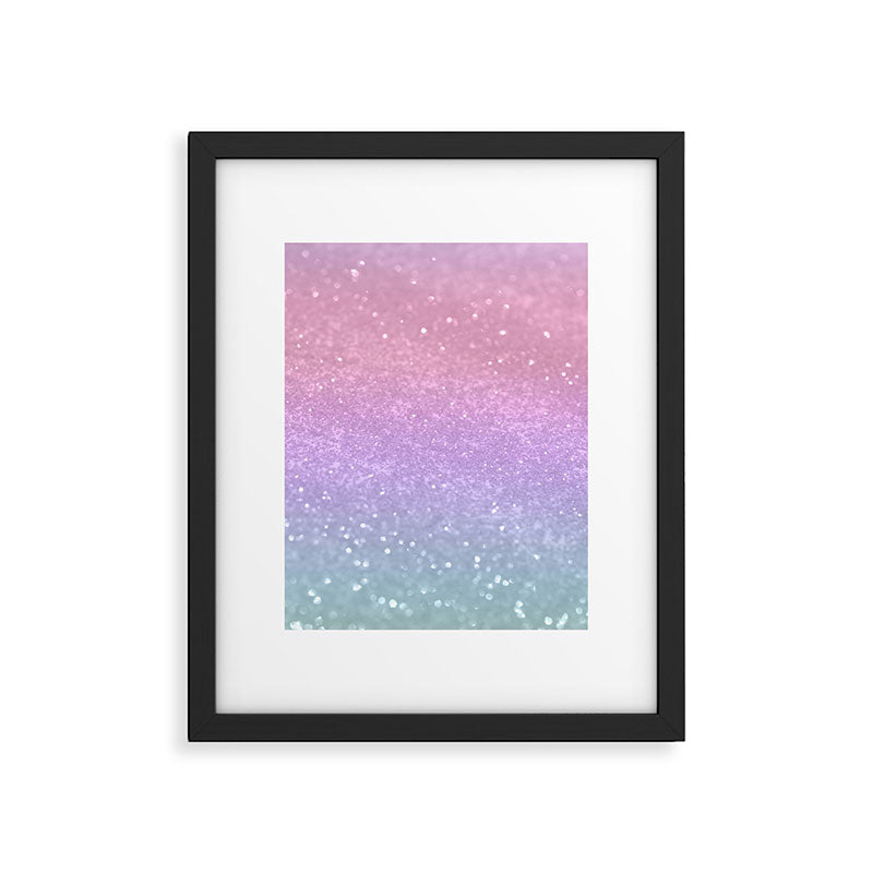 Unicorn Princess Glitter #1 (Faux Glitter) #pastel #decor #art #society6 Framed Art Print Gallery Image 6