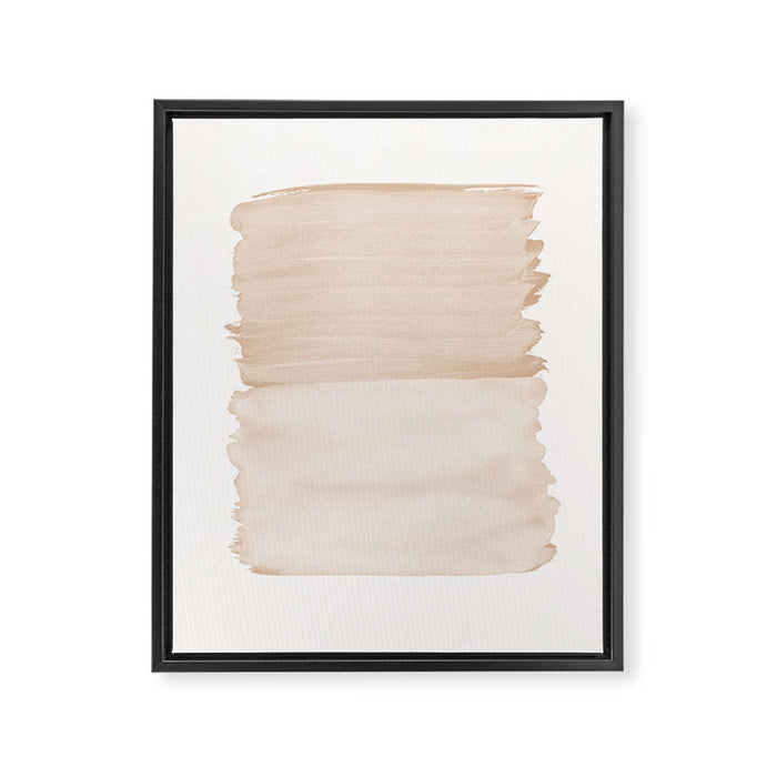 Warm Beige Abstract Minimalism #1 #minimal #ink #decor #art #society6 Framed Canvas Print Gallery Image 1