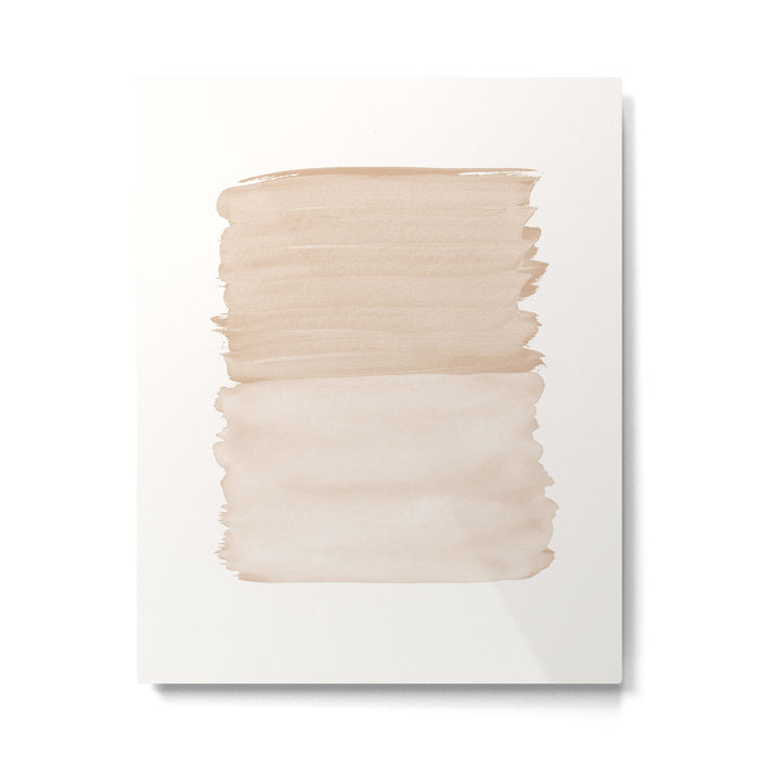 Warm Beige Abstract Minimalism #1 #minimal #ink #decor #art #society6 Metal Print Gallery Image 1