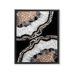 Yin Yang Agate Glitter Glam #8 #gem #decor #art #society6 Framed Canvas Print Gallery Image 6