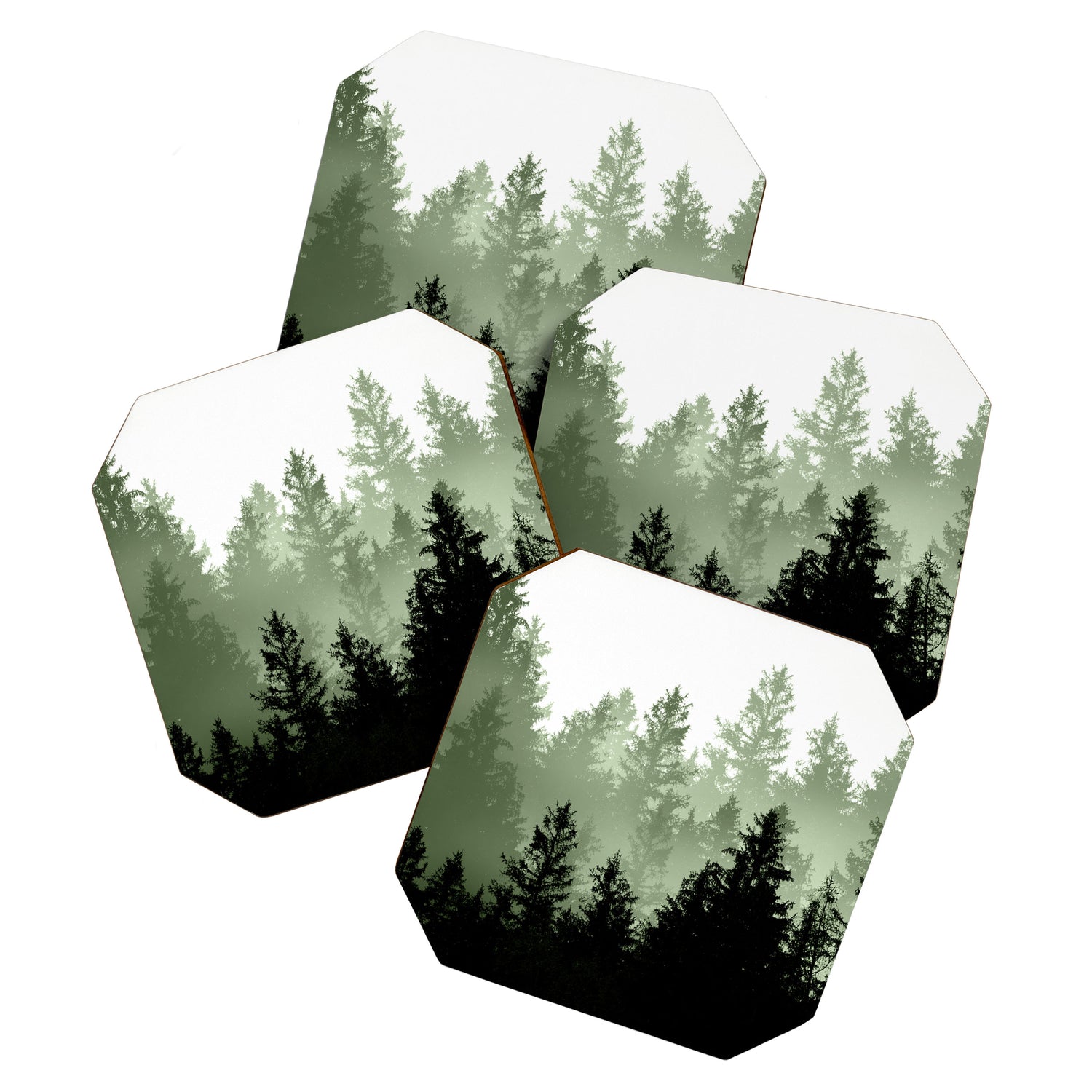 Green Forest Dream #1 #decor #art #society6 Coaster Gallery Image 1
