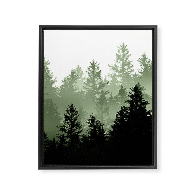 Green Forest Dream #1 #decor #art #society6 Framed Canvas Print