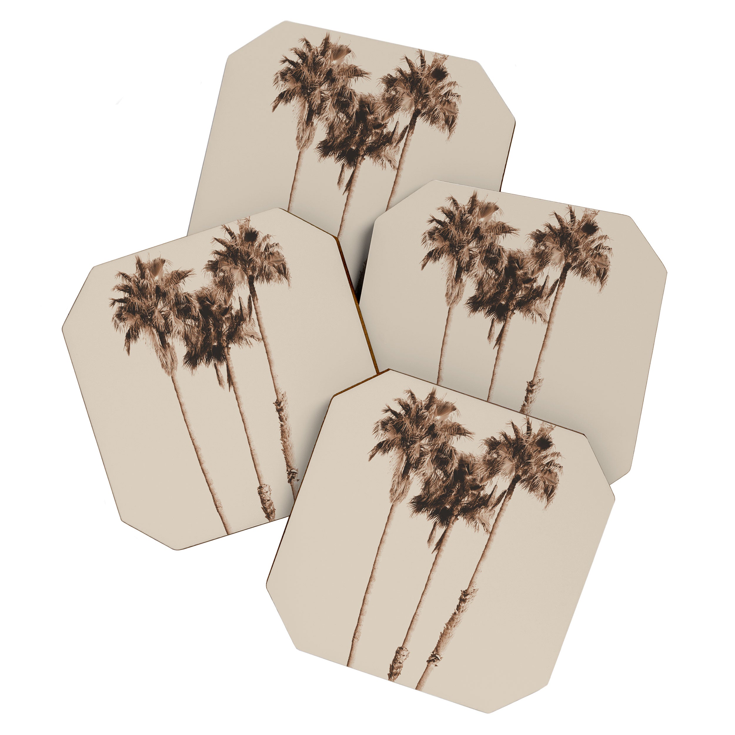 Palm Trees Earthy Vibes #1 #wall #decor #art #society6 Coaster Gallery Image 1