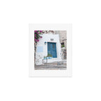 Santorini Oia Blue Door Dream #1 #minimal #wall #decor #art #society6 Art Print Gallery Image 1