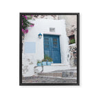 Santorini Oia Blue Door Dream #1 #minimal #wall #decor #art #society6 Framed Canvas Print Gallery Image 8