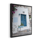 Santorini Oia Blue Door Dream #1 #minimal #wall #decor #art #society6 Framed Canvas Print Gallery Image 2