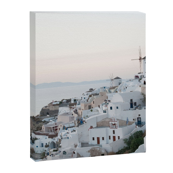 Santorini Sunset Bliss #1 #wall #art #society6 Canvas Print Gallery Image 1