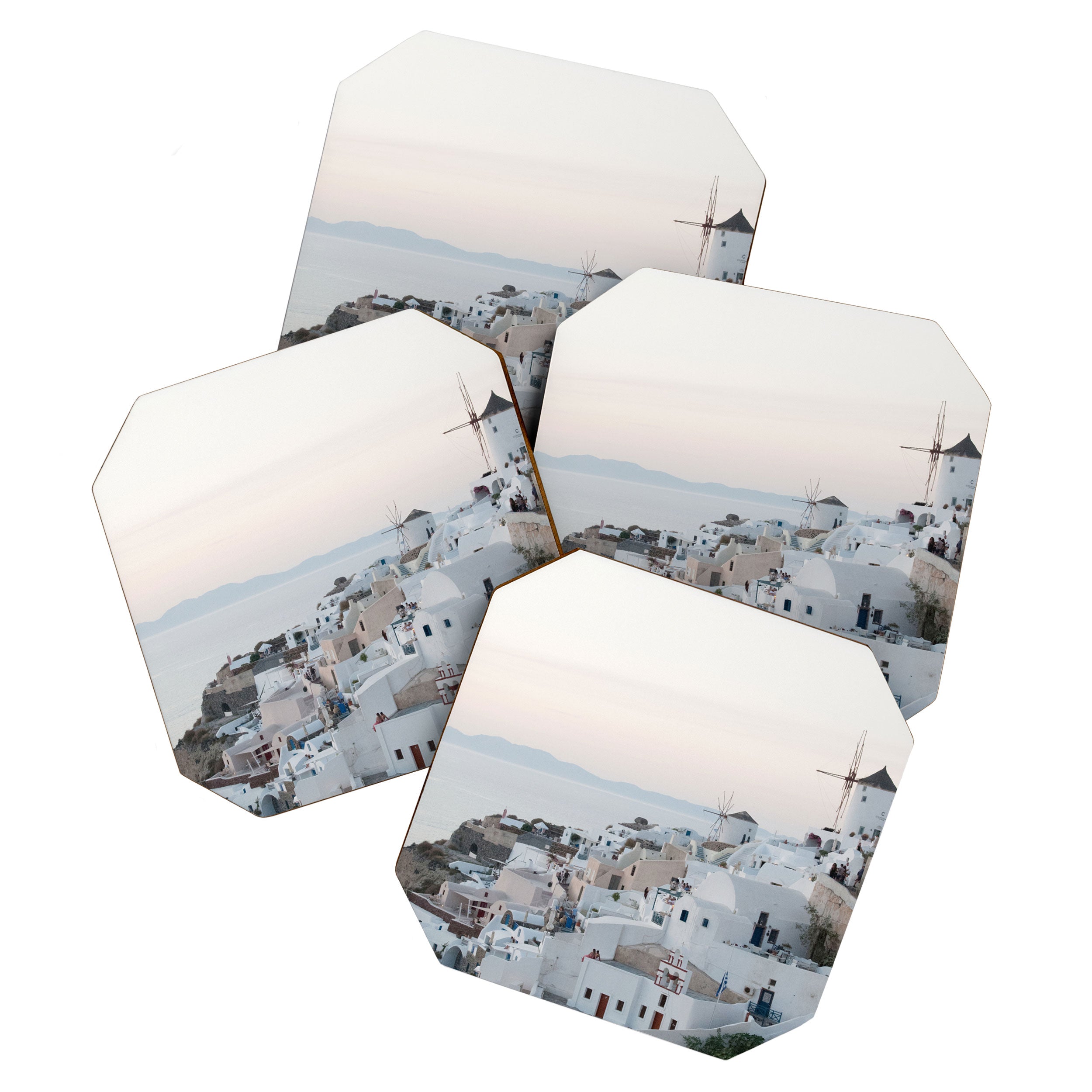 Santorini Sunset Bliss #1 #wall #art #society6 Coaster Gallery Image 1