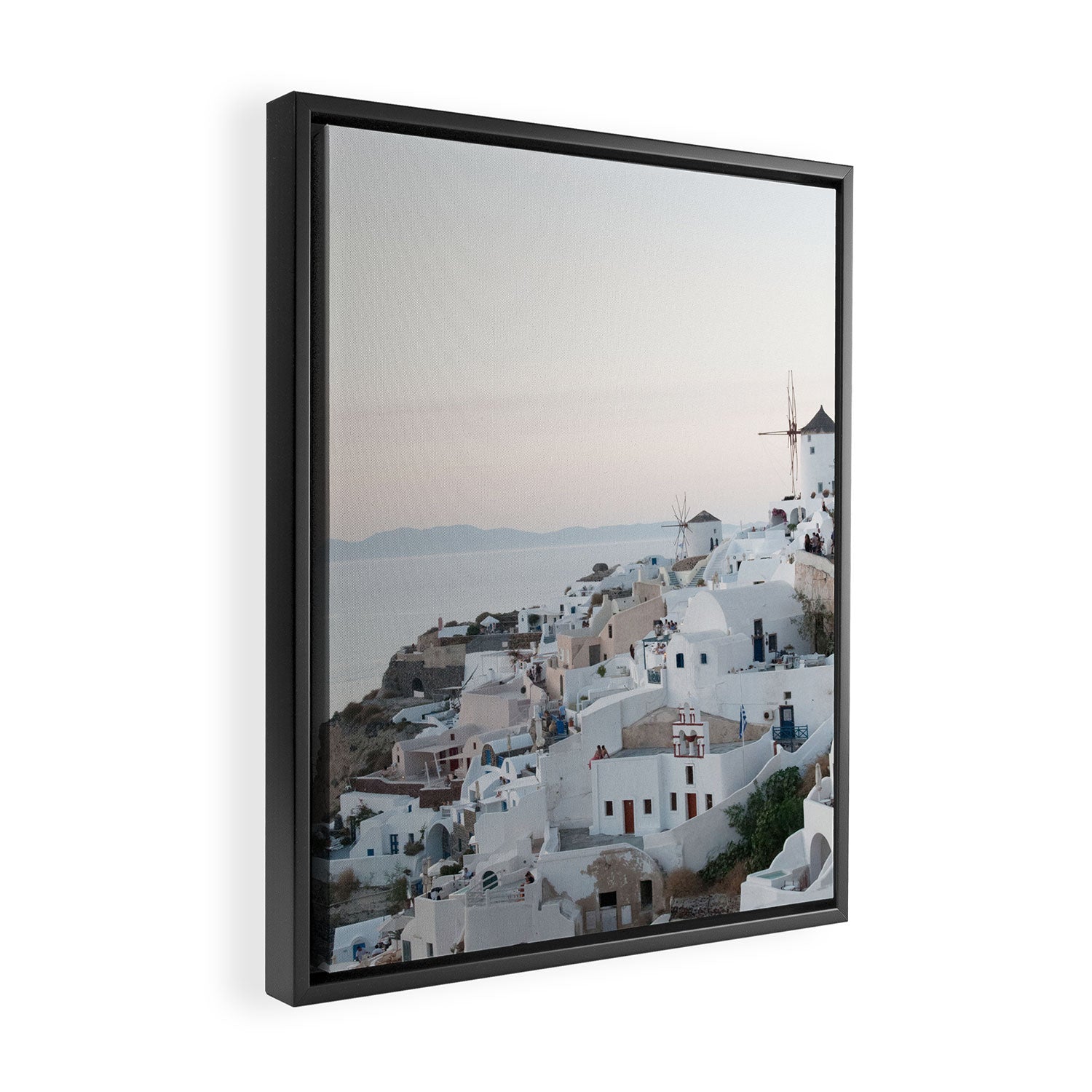 Santorini Sunset Bliss #1 #wall #art #society6 Framed Canvas Print Gallery Image 2