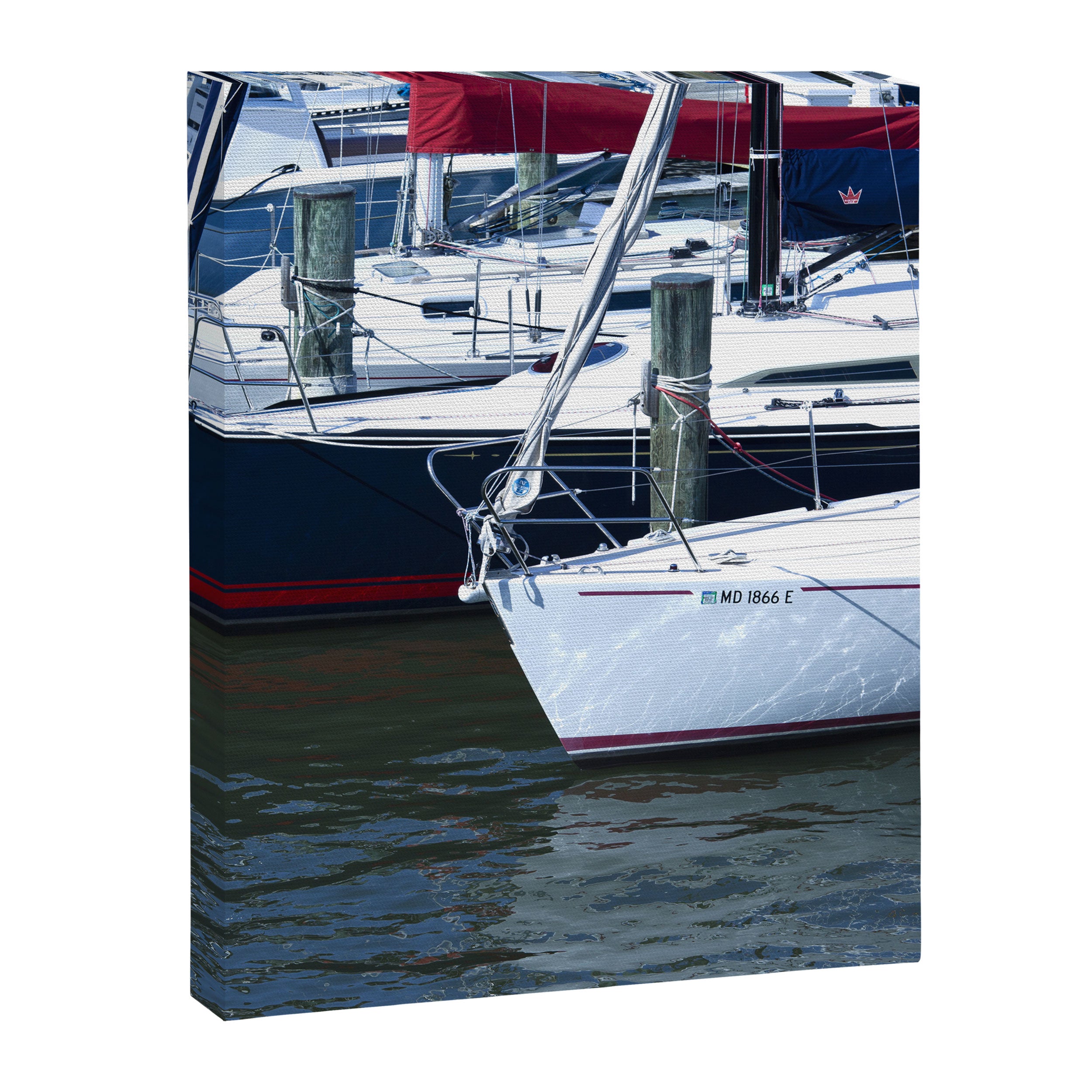 Annapolis Harbor X Nautical Art Canvas Print Gallery Image 6