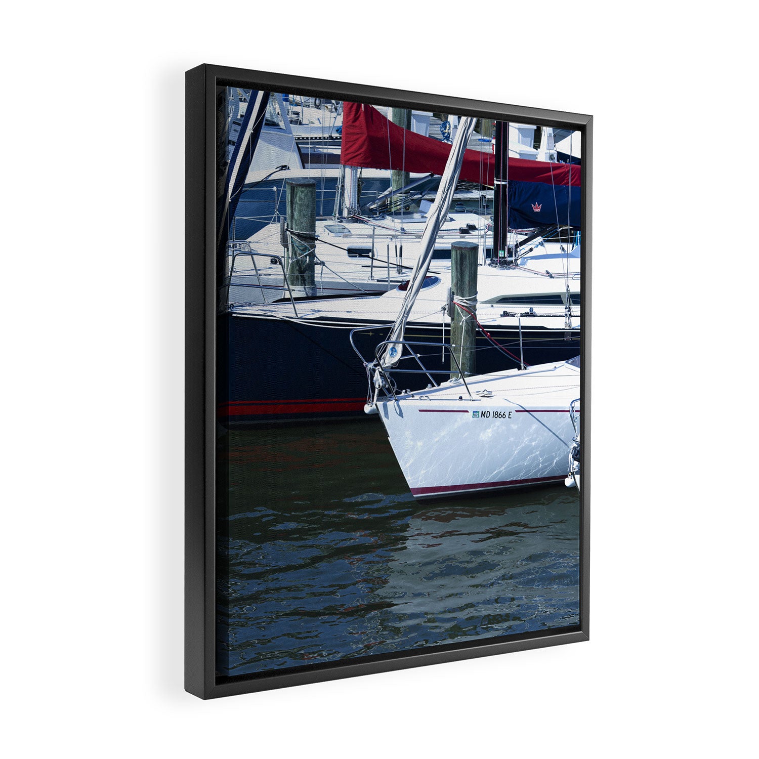 Annapolis Harbor X Nautical Art Framed Canvas Print Gallery Image 2