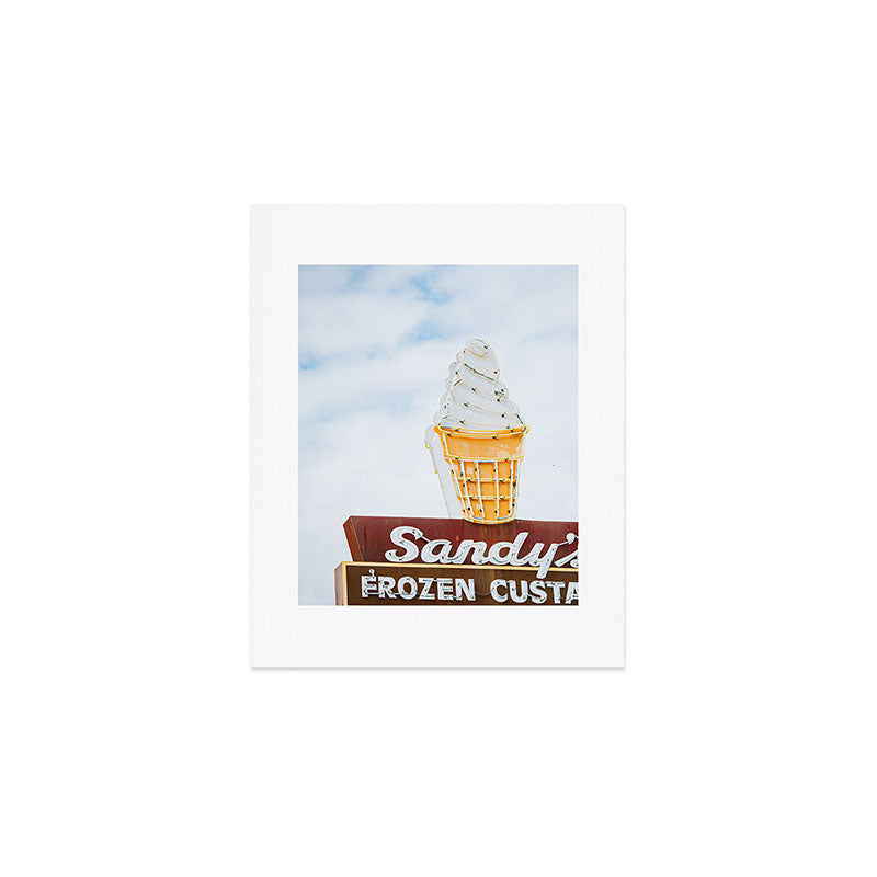 Austin Texas Photography x Sandy's Austin Texas Vintage Sign Print Art Print Gallery Image 1