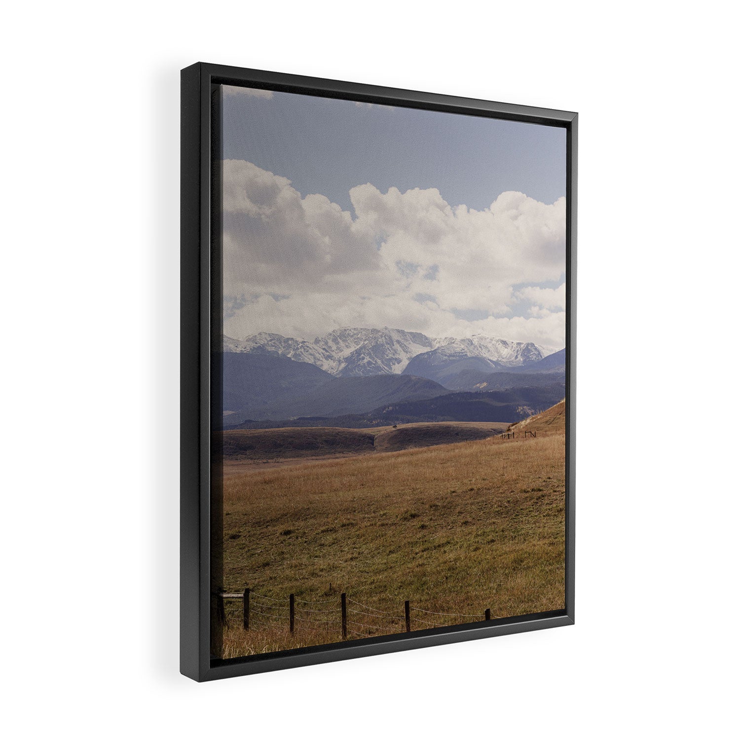 Beartooth Range Foothills x Montana Mountain Landscape Photography Framed Canvas Print Gallery Image 2