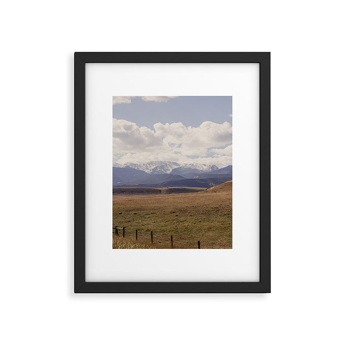 Beartooth Range Foothills x Montana Mountain Landscape Photography Framed Art Print Gallery Image 1