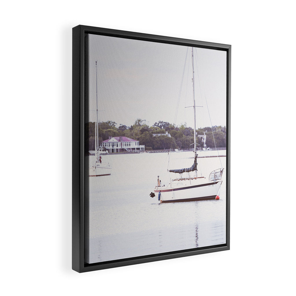 Beaufort Sailboat x Beaufort South Carolina Photography Framed Canvas Print Gallery Image 2