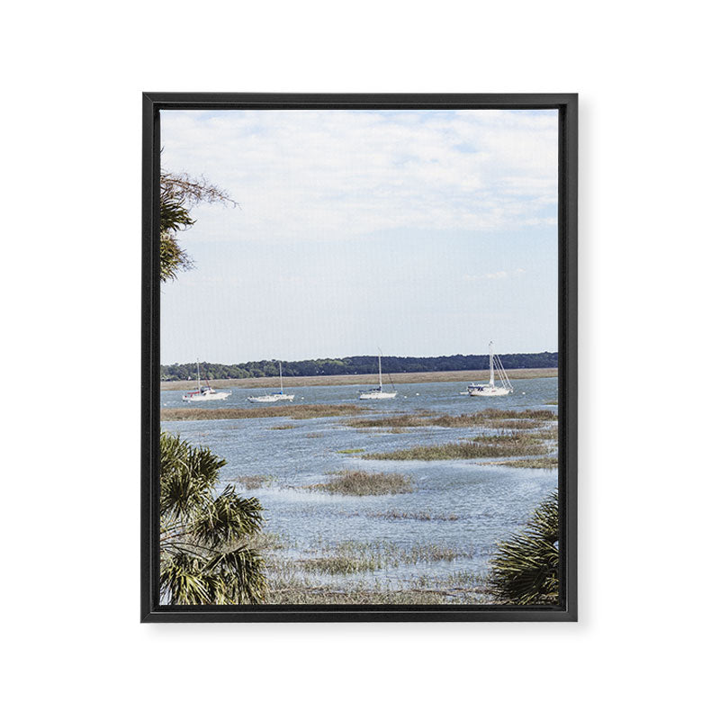 Beaufort South Carolina Sailboats Photography Framed Canvas Print Gallery Image 6