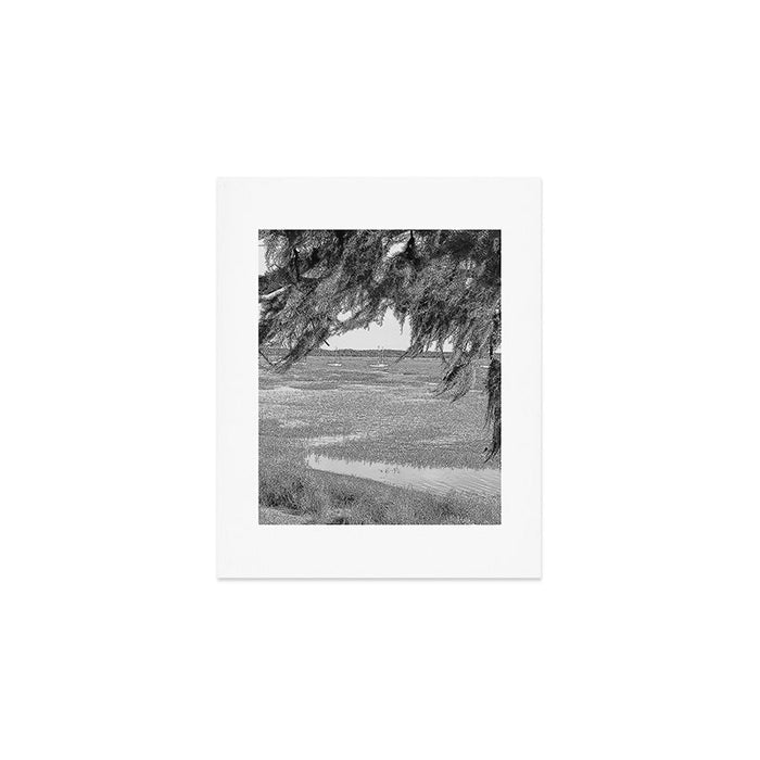 Beaufort South Carolina Spanish Moss and Sailboats Photography Art Print Gallery Image 1