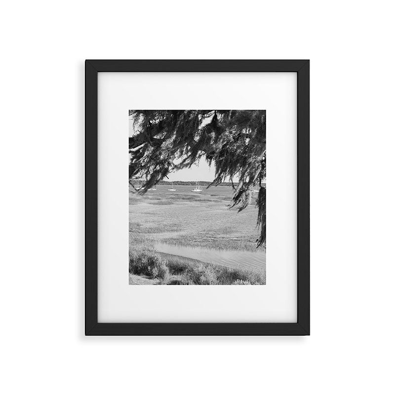 Beaufort South Carolina Spanish Moss and Sailboats Photography Framed Art Print Gallery Image 5