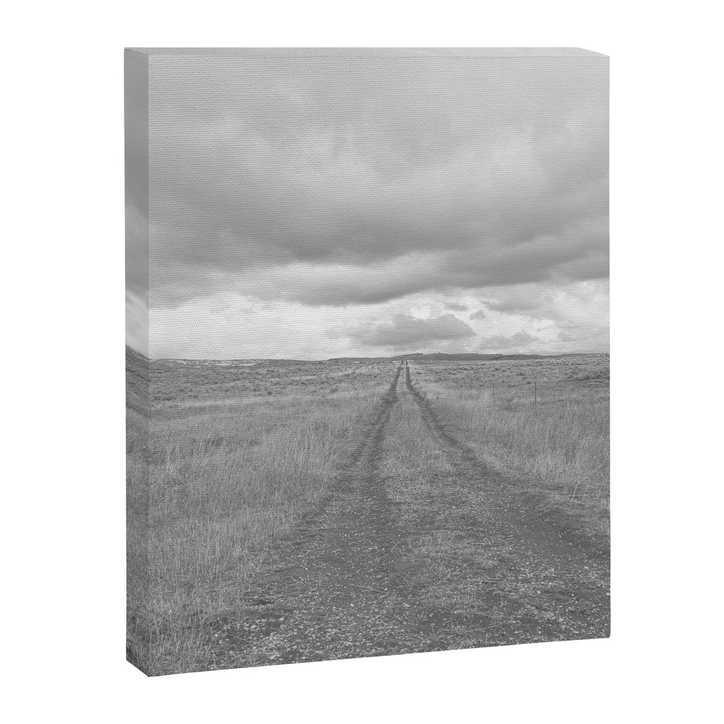 Black and White Montana Landscape Photography | Storm Clouds Photography | Prairie Photography | Western Landscape Canvas Print Gallery Image 6