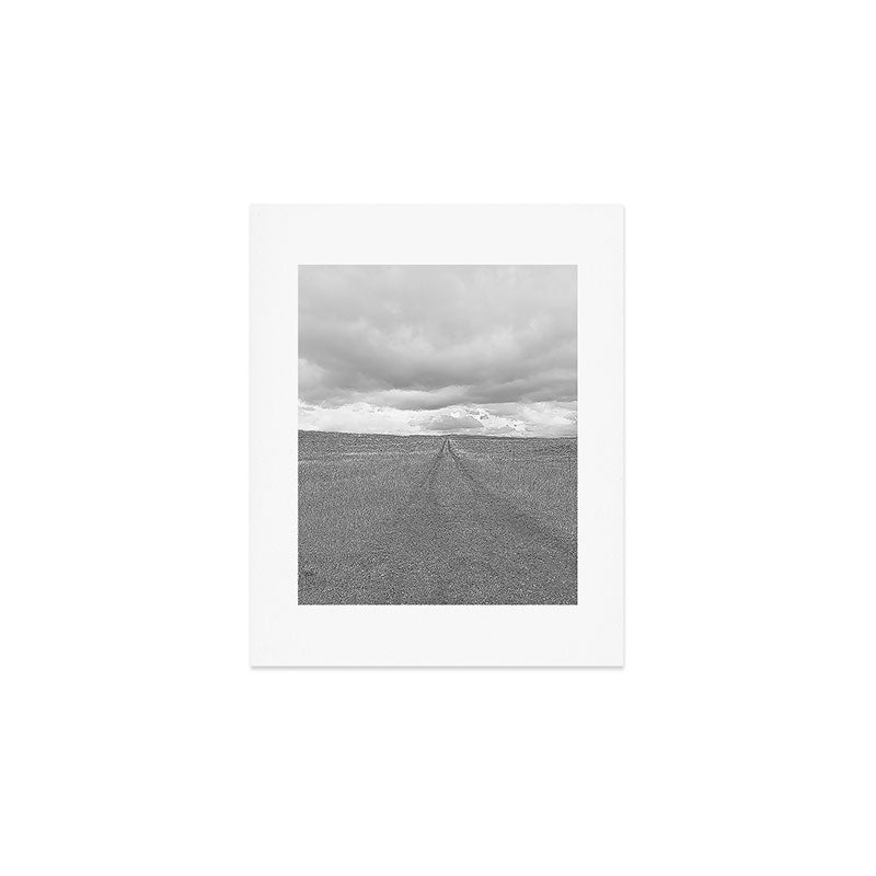 Black and White Montana Landscape Photography | Storm Clouds Photography | Prairie Photography | Western Landscape Art Print Gallery Image 1