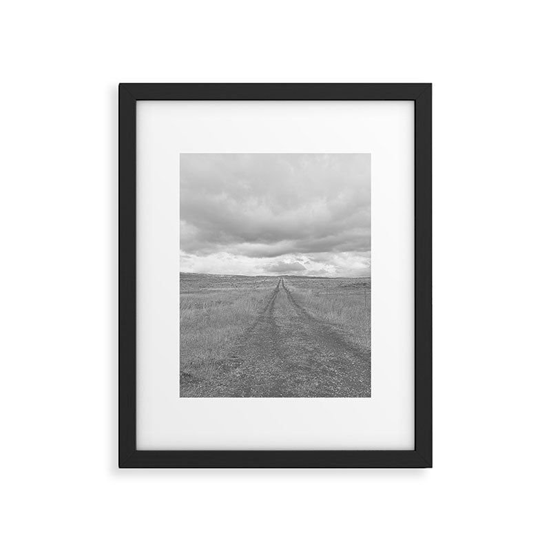 Black and White Montana Landscape Photography | Storm Clouds Photography | Prairie Photography | Western Landscape Framed Art Print Gallery Image 4