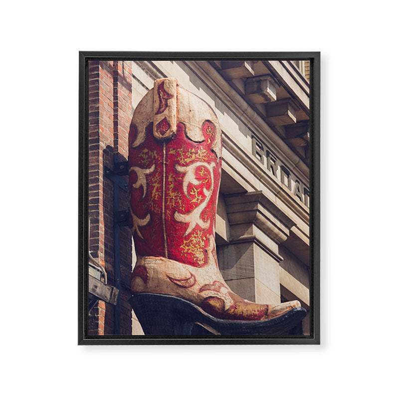 Broadway Boots - Nashville Framed Canvas Print Gallery Image 6