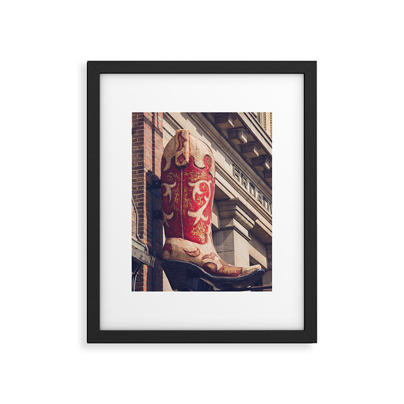 Broadway Boots - Nashville Framed Art Print Gallery Image 5