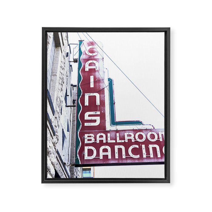 Cain's Ballroom Dancing Tulsa Oklahoma Photography Framed Canvas Print Gallery Image 1