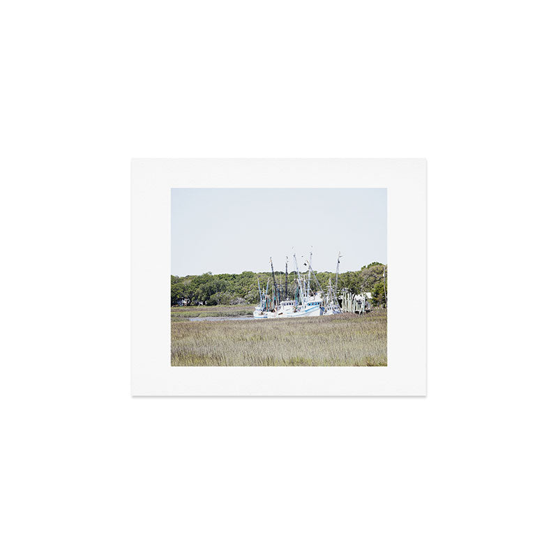 Carolina Lowcountry Shrimp Boats Photography Art Print Gallery Image 1
