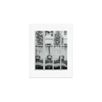 Charleston Courtyard Black and White Photography  Art Print Gallery Image 1