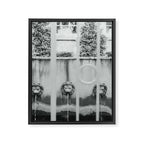 Charleston Courtyard Black and White Photography  Framed Canvas Print Gallery Image 6