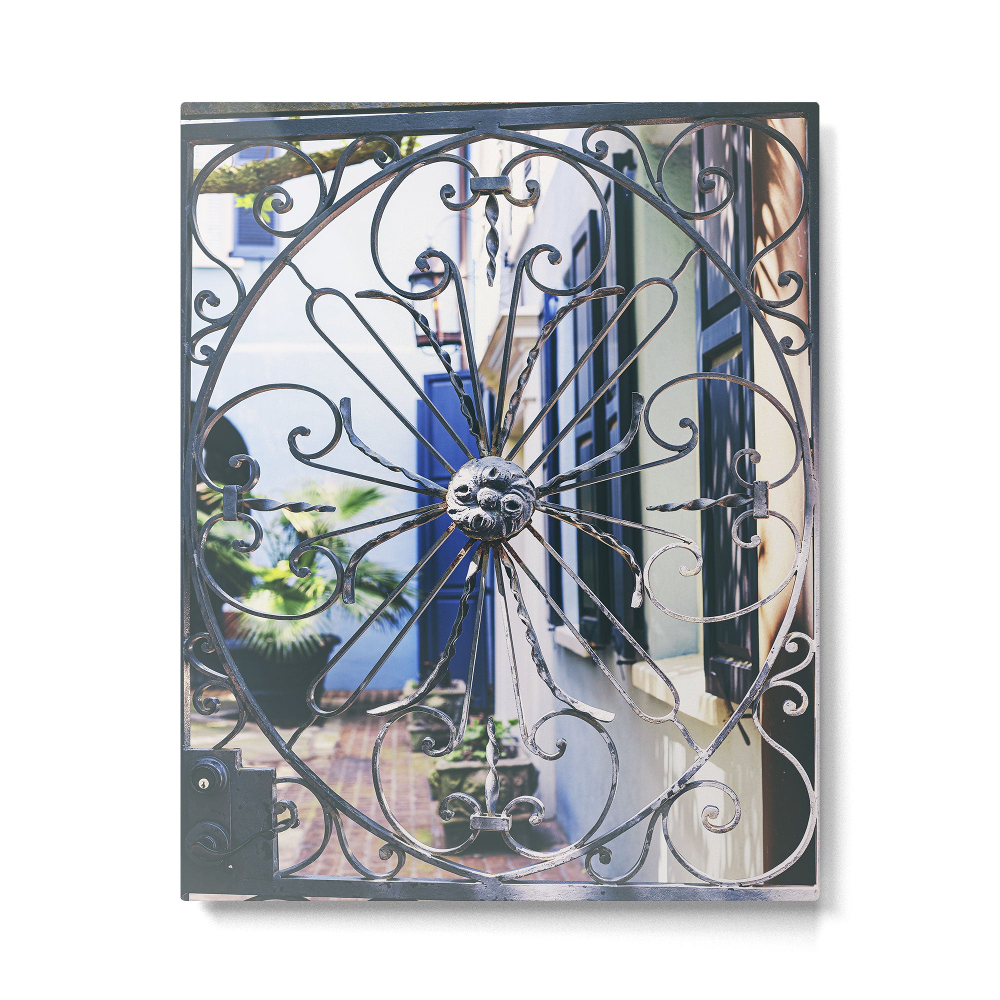 Charleston Courtyard Photography Metal Print Gallery Image 4