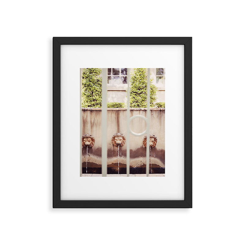 Charleston South Carolina Photography x Charleston Courtyard Lions Framed Art Print Gallery Image 5