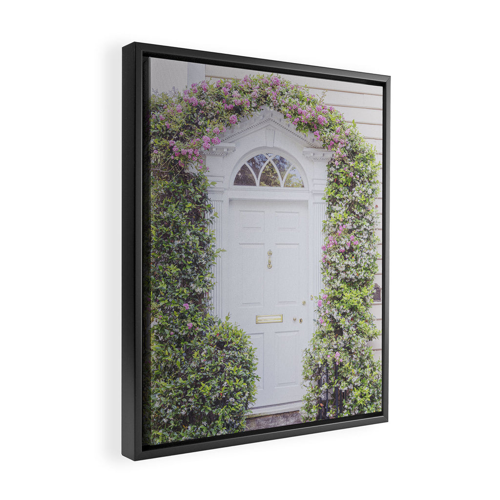 Charleston South Carolina Photography x Charleston Courtyard Roses Framed Canvas Print Gallery Image 2