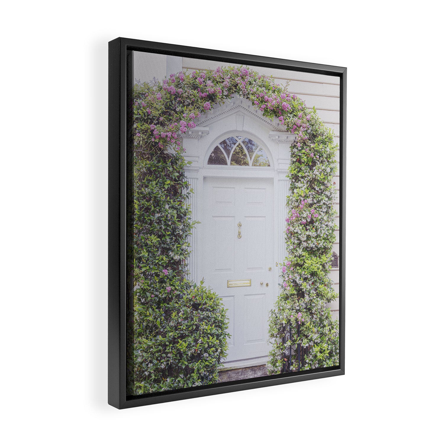Charleston South Carolina Photography x Charleston Courtyard Roses Framed Canvas Print Gallery Image 2
