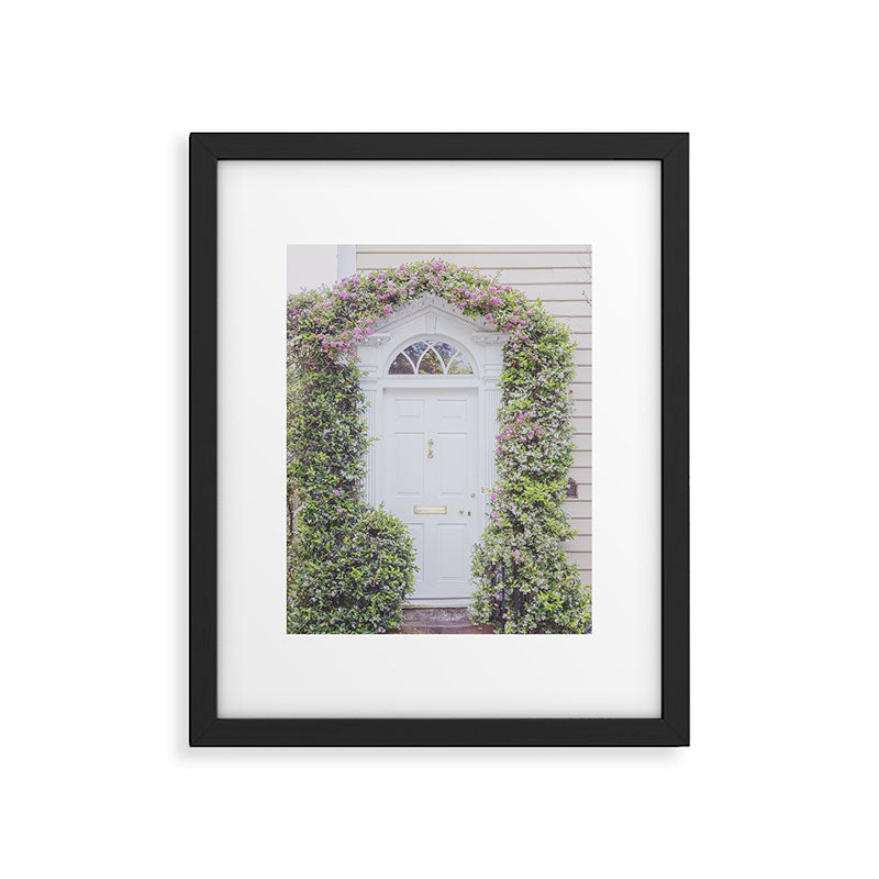 Charleston South Carolina Photography x Charleston Courtyard Roses Framed Art Print Gallery Image 5