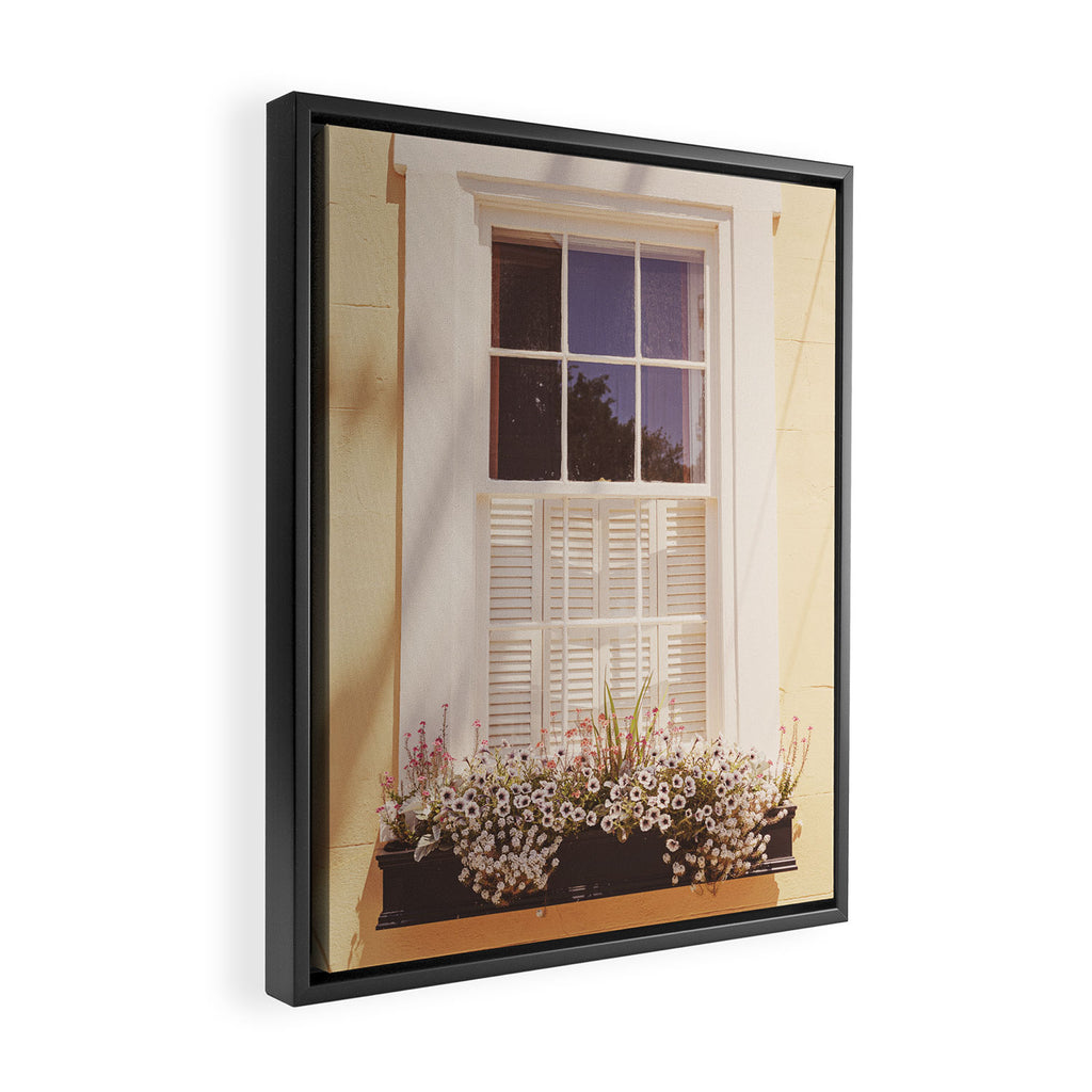 Charleston South Carolina Window Box photography Framed Canvas Print Gallery Image 2