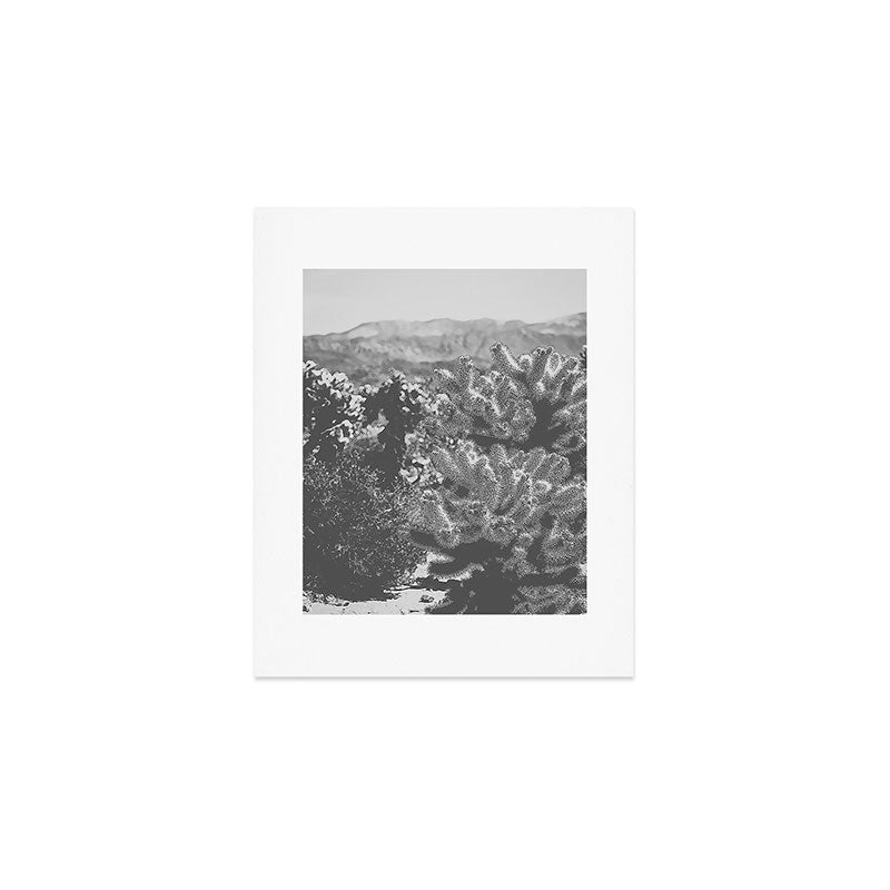 Cholla Cactus Garden (Black + White) Art Print Gallery Image 1